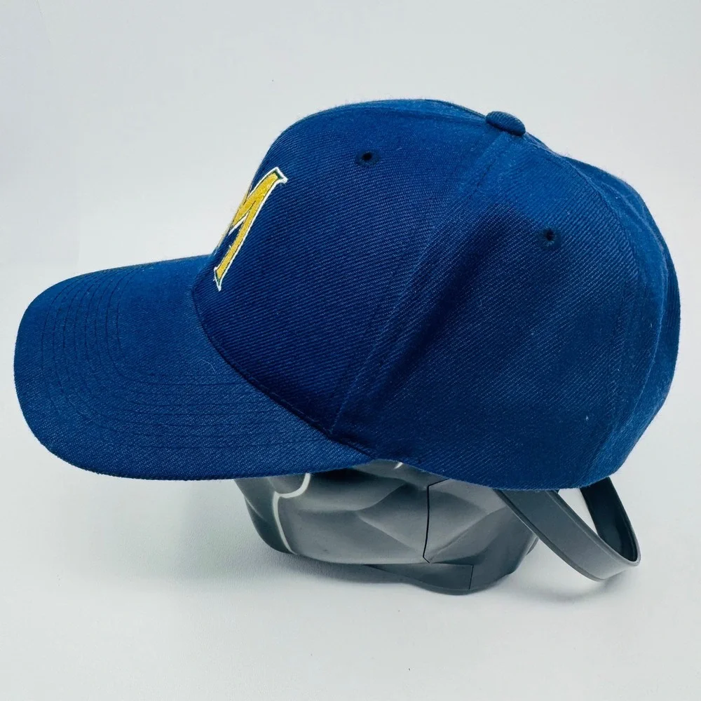 VTG Milwaukee Brewers‎ MLB Baseball Cap Snapback Blue M Logo Sports Specialties